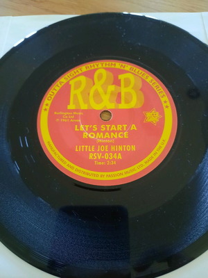 Little Joe Hinton Let's Start Romance 45rpm like new, R&B / Soul