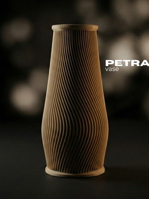 Petra Vase new modern decorative vase with ribbed texture