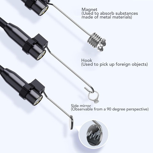 Anesok G30-M Industrial Endoscope Camera 8mm 15m Cable 4.3in Screen Waterproof