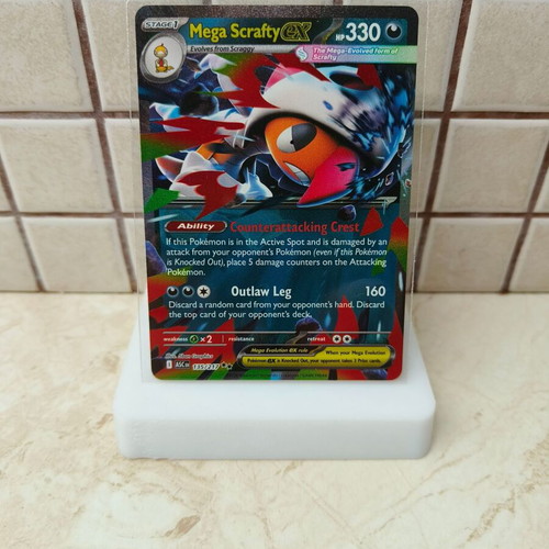 Mega Scrafty ex Pokémon card like new