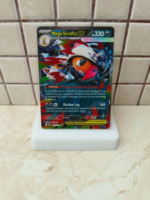 Mega Scrafty ex Pokémon card like new
