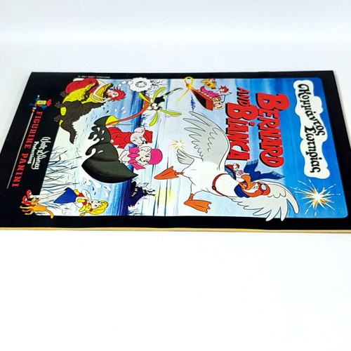 Bernard and Bianca The Rescuers Panini Sticker Album 1978 like new