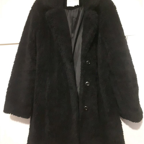 Black teddy coat American Eagle used