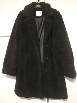 Black teddy coat American Eagle used