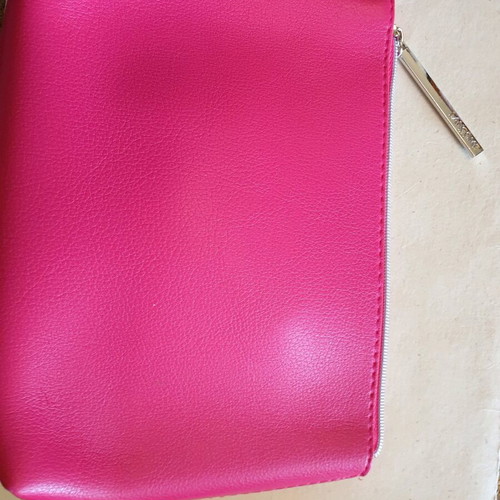 Lancome toiletry bag new pink leatherette