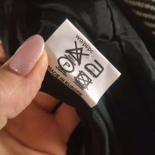 Forel women's jacket black and white, size 38, like new