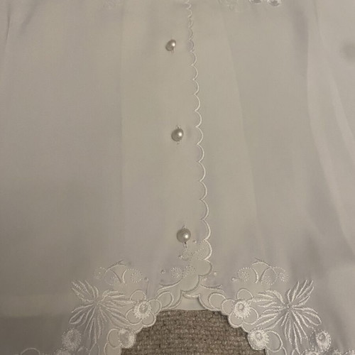 Vintage embroidered shirt white, like new, size L/XL