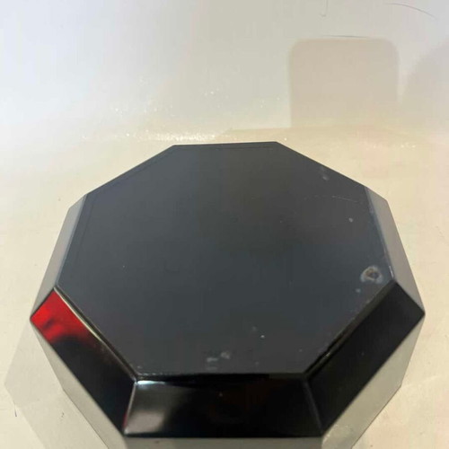 Arcoroc France vintage black glass bowl used, 1980s