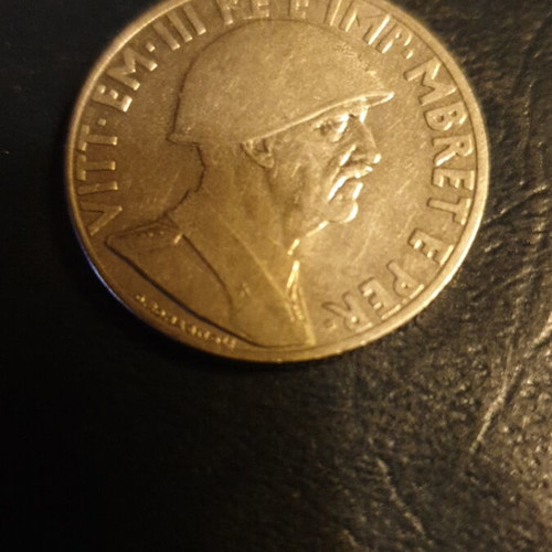 1939R 1 Lek Albania coin VF-EF