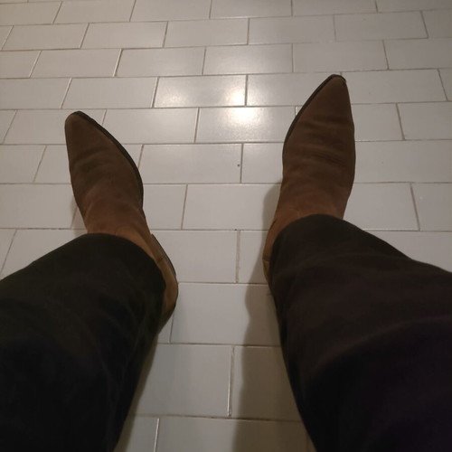 Sendra suede boots size 46 used, brown