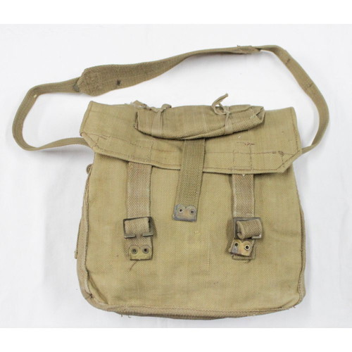 1955 Greek Army Battle Bag like new with strap