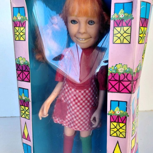 Pippi Longstocking Doll 1979 Lyra new, collectible vintage
