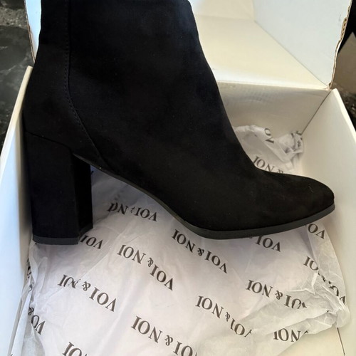 Voi Noi ankle boots with heel like new, black suede size 37