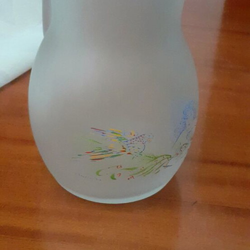 Stathopoulos collectible pitcher like new with painted imprint