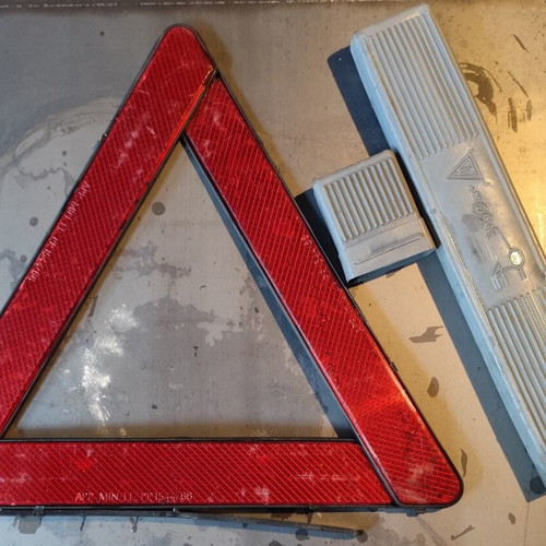 Car triangle used, foldable with case