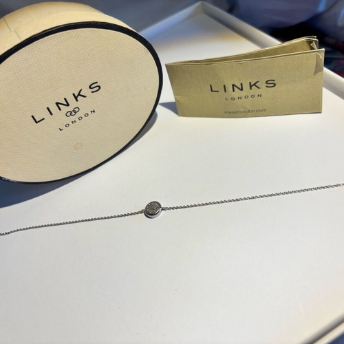 Links of London Silver Bracelet 925 with Pavé Zirconia like new