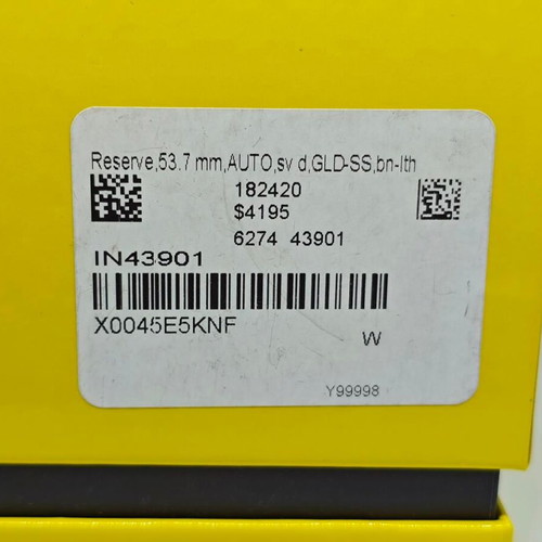Invicta Reserve Automatic Skeleton 53.7mm rose gold with leather strap new