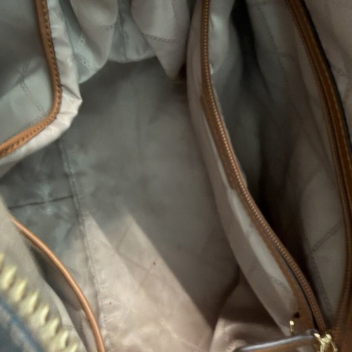 Michael Kors MK Signature Large Tote Travel Bag, brown