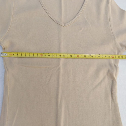 Beige T-shirt with Sleeve like new, size M