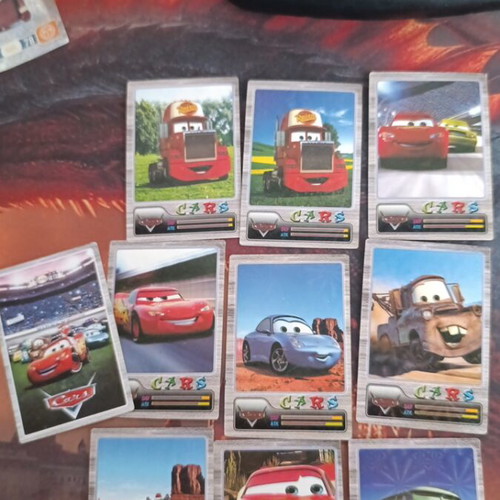 Cars collectible cards, pack of 34