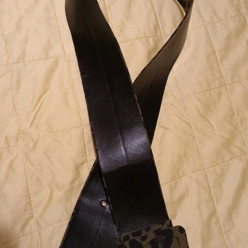 Zara wide leopard print belt like new