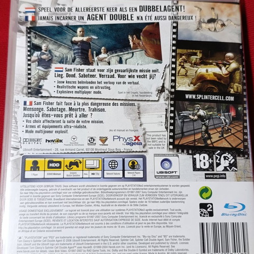 Tom Clancy's Splinter Cell Double Agent PS3 game used