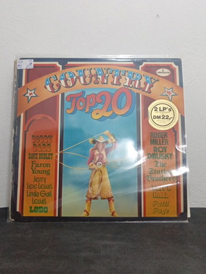 Country Top 20 vinyl used, poor condition