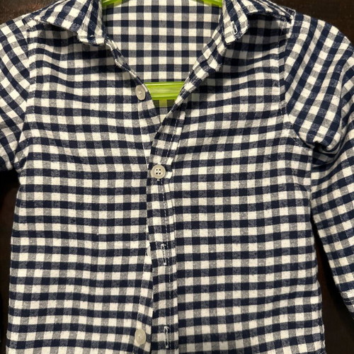 Cotton t-shirt like new, size 12, 74 cm, black and white