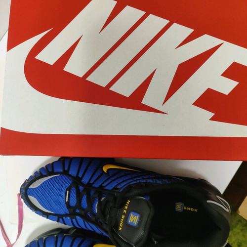 Nike Shox TL like new, size 45, blue and yellow