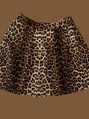 Λεοπάρ μίνι φούστα small σαν καινούργιο, ψηλομέση