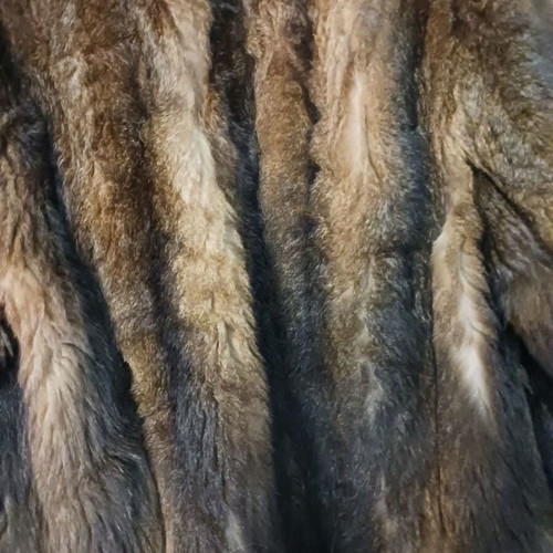 Natural fur size Large like new, brown