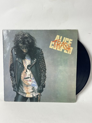 Alice Cooper Trash vinyl LP record used, Greek pressing