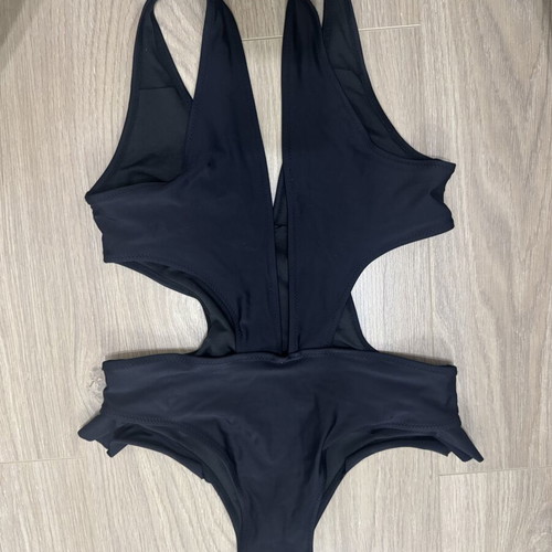 One-piece swimsuit used, size L, black