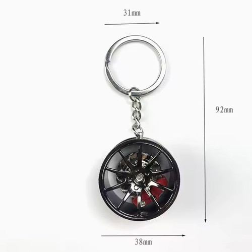 Keychain with Handbrake Wheel Red Sport Style new