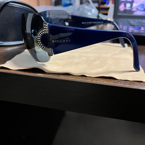 Bvlgari Vintage Women's Sunglasses Blue Navy used