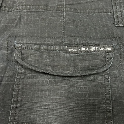 Beverly Hills Polo Club Black Cargo Bermuda Shorts like new, W34