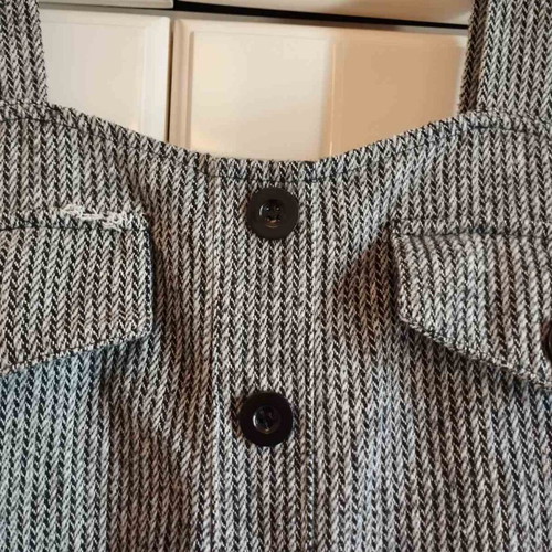 Shein pinafore dress used, grey-black with buttons