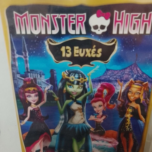 Monster High DVD set used, 6 animated movies with Greek dubbing