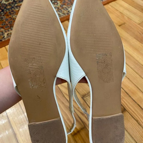 Asos slingback pumps white size 38 used
