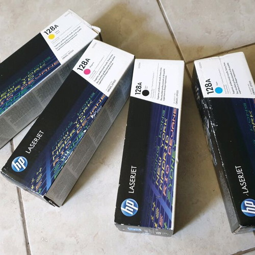 HP Laserjet 128A toner new, pack of 4 Black/Yellow/Cyan/Magenta
