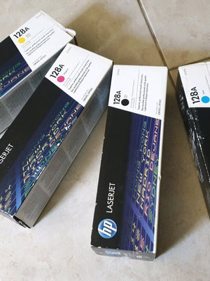 HP Laserjet 128A toner new, pack of 4 Black/Yellow/Cyan/Magenta