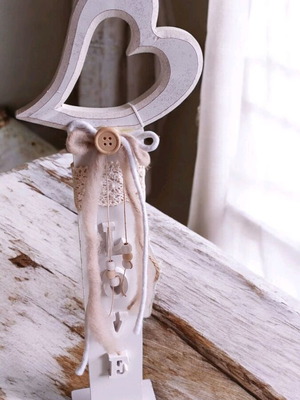 Decorative wooden heart new