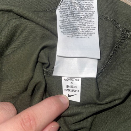 Nike T-shirt, green, size S