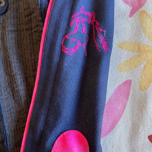 Equestrian gaiters and gloves used, size S