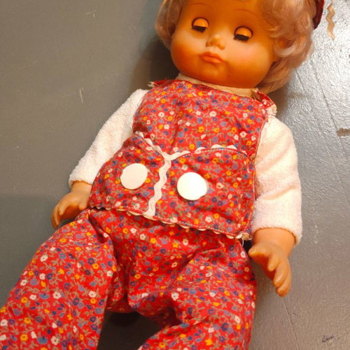 Vinyl doll 40cm used, rare collectible