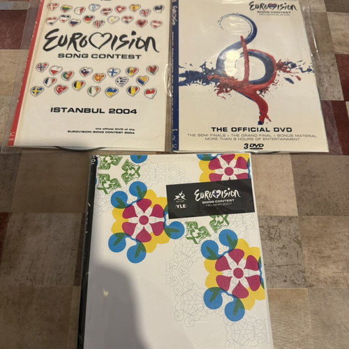 Eurovision DVD set used, 2004 2007 2008 editions with subtitles
