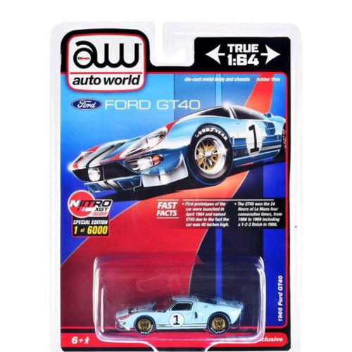 Ford GT40 Auto World 1/64 new, sealed collectible