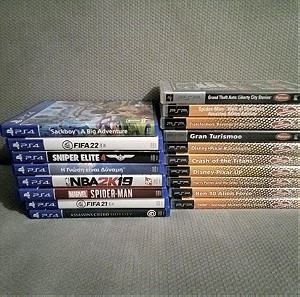 PS4 & PSP games
