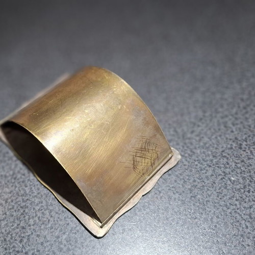 Brass Letter Holder vintage, D. Yfantis Greek craftsmanship