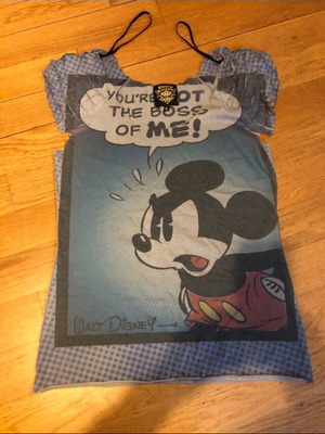 Disney Couture Women's T-shirt size M like new, gray and blue